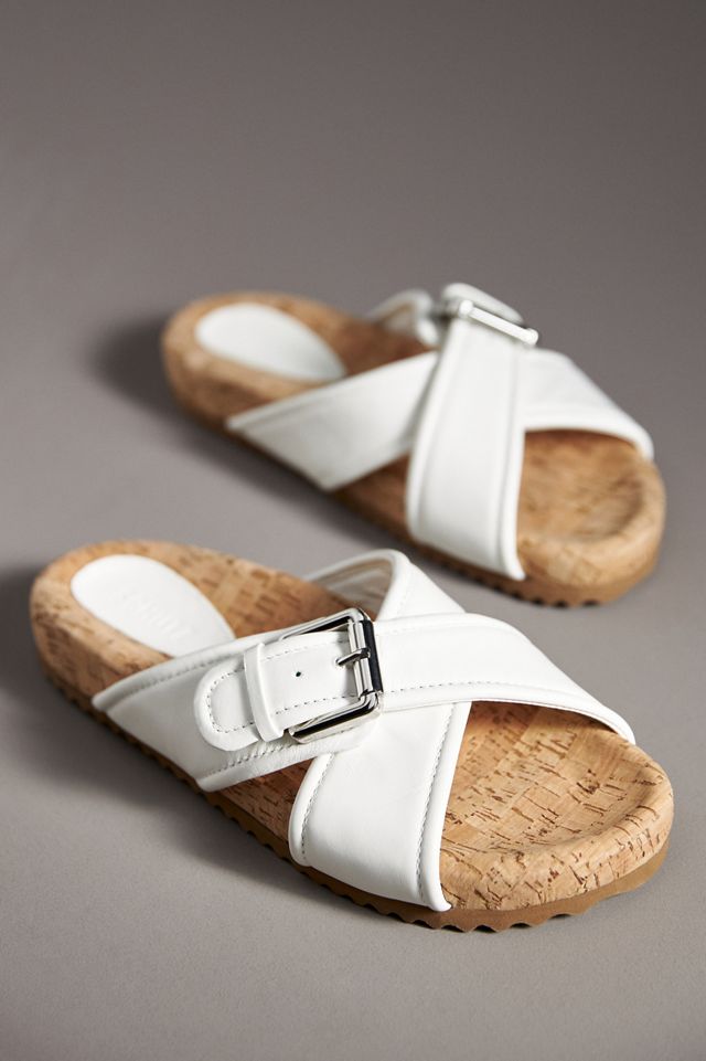 Schutz Nairobi Sporty Leather Slide Sandals #1