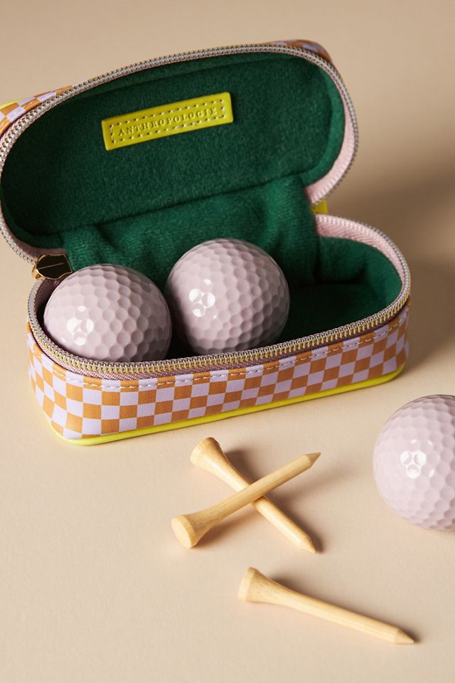 Anthropologie Golf Ball & Tee Set