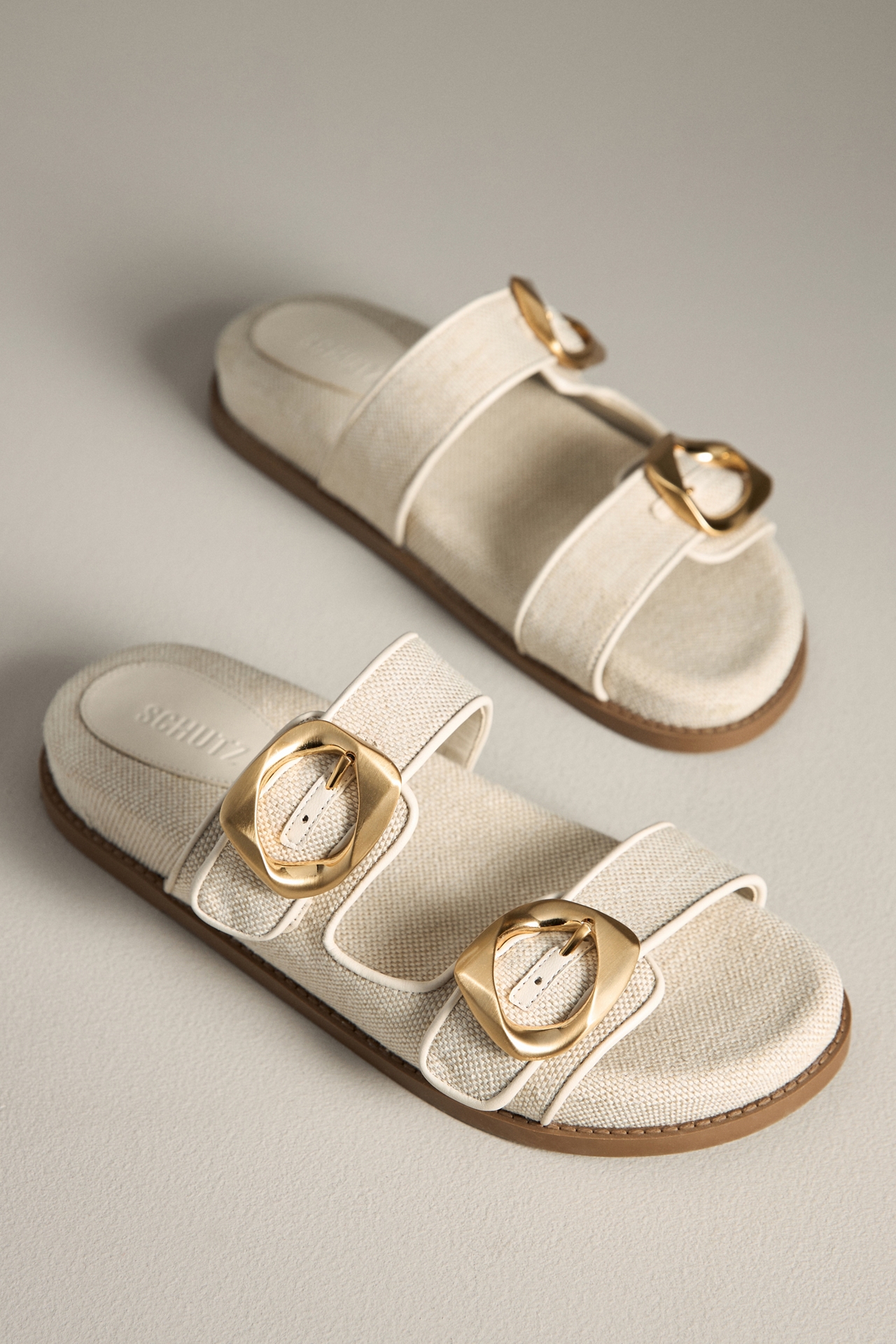 Schutz Olga Sporty Buckle Slide Sandals