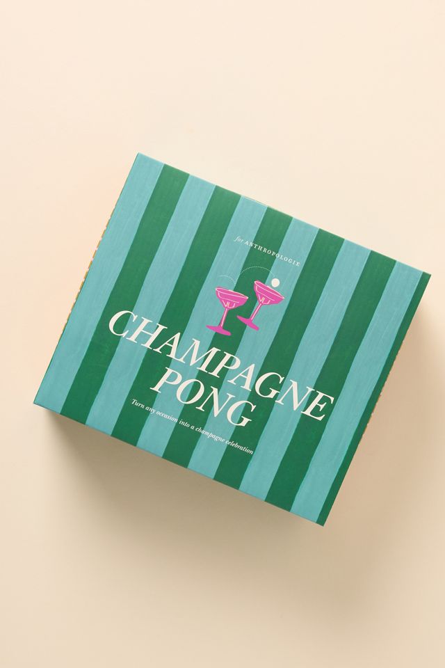 Anthropologie Champagne Beer Pong Game Set #1