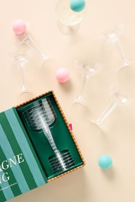 Anthropologie Champagne Beer Pong Game Set