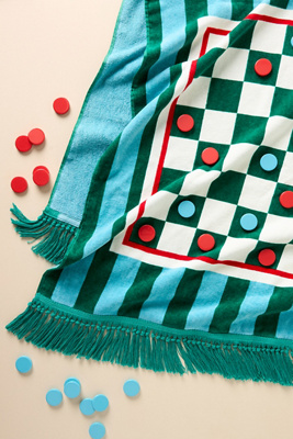 Anthropologie Towel Board Game Set
