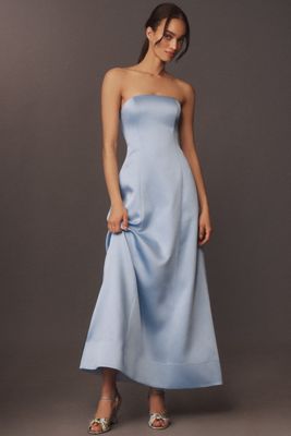 美品【定価2.8万】Anthropologie ダーシャスモックミディドレス