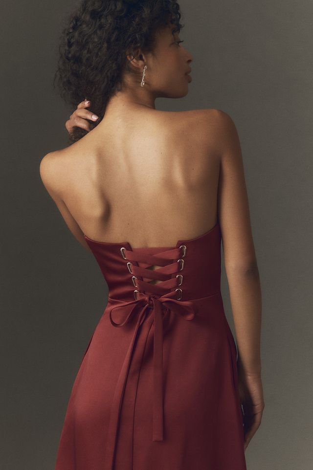 Mare Mare Piper Strapless Fit & Flare Maxi Dress | Anthropologie