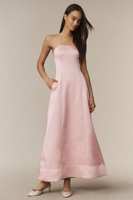 MARE MARE PIPER STRAPLESS FIT & FLARE MAXI DRESS 