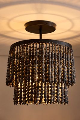 Beaded Flush Mount Ceiling Light