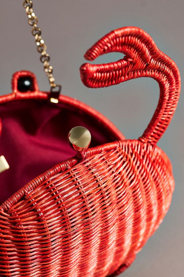 Serpui Philip Wicker Crab Clutch Bag #3