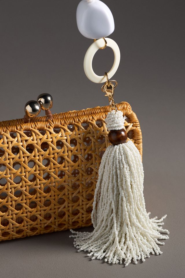 Serpui Lilith Wicker Clutch Shoulder Bag #2