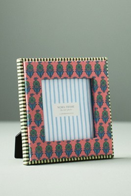 Anthropologie Nora Printed Fabric Photo Frame