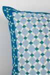Freya Linen Embroidered Geometric Pillow