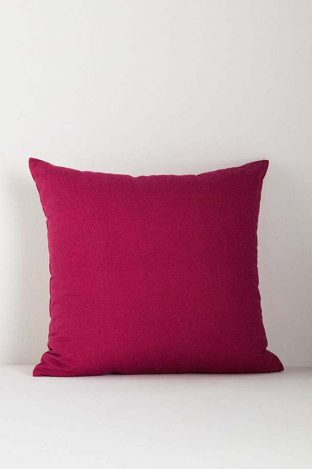 Freya Linen Embroidered Geometric Pillow