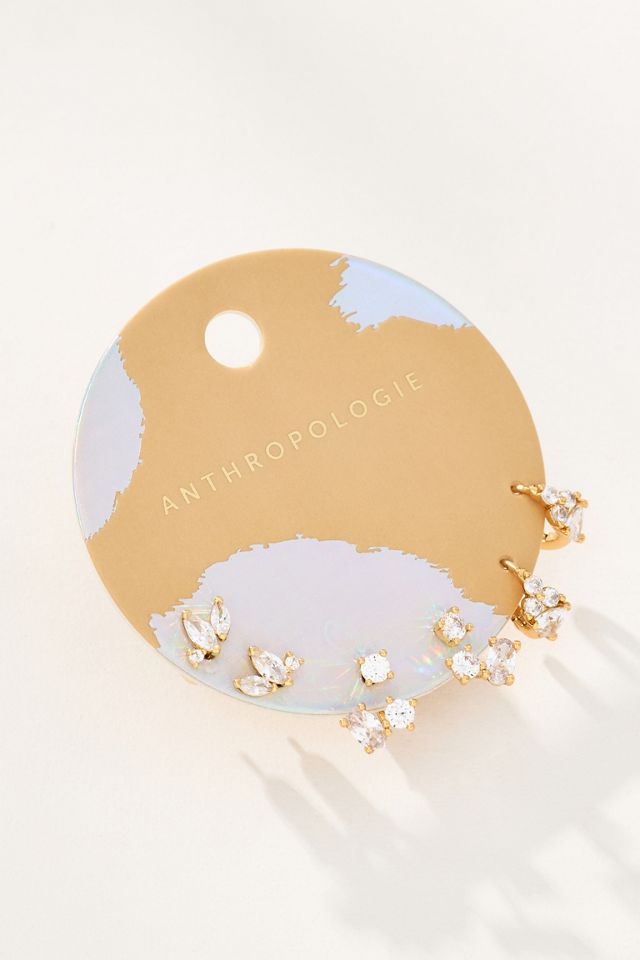 Delicate Crystal Huggie Earrings #1
