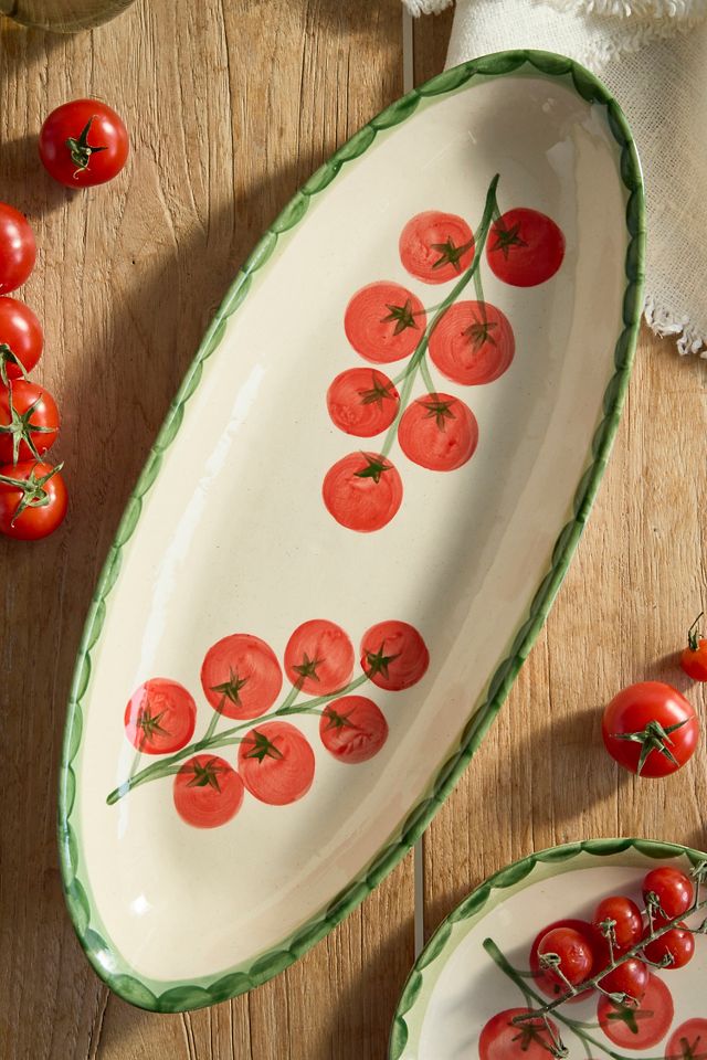 Garden Tomato Stoneware Serving Dish