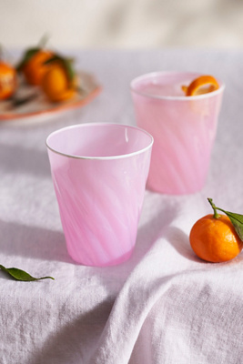 Terrain Colorful Swirl Glasses, Set Of 2