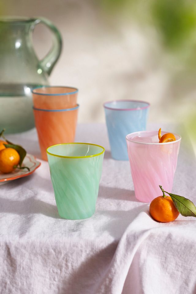 Colorful Swirl Glasses, Set of 2 #1