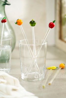 Fruit Cocktail Stirrers, Set of 6