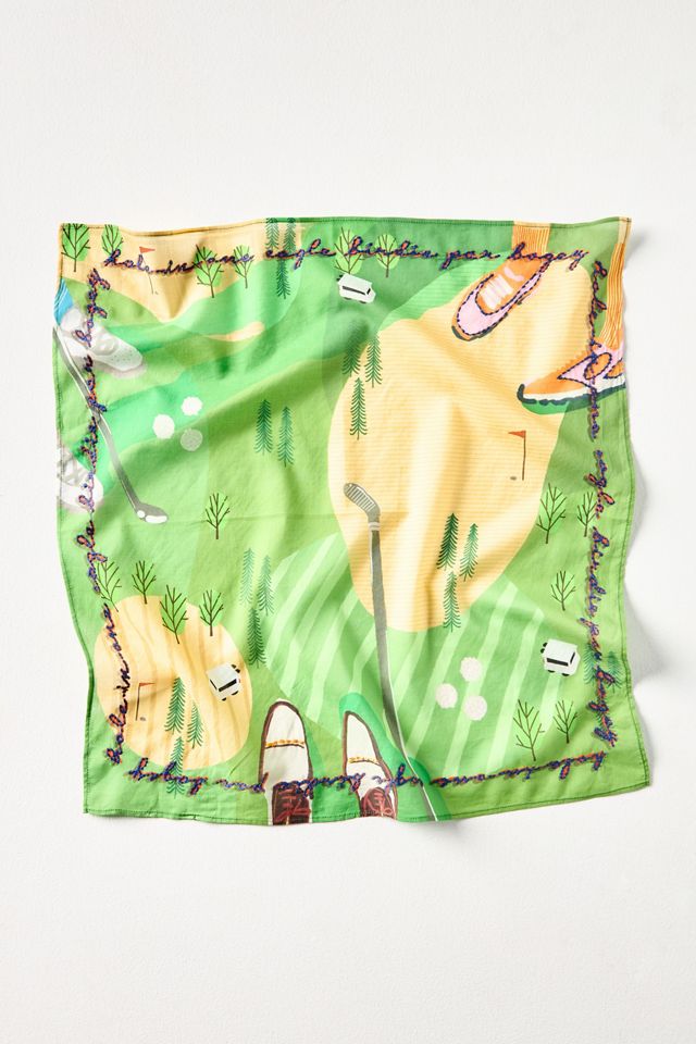 Vismaya Embroidered Golf Scarf #1