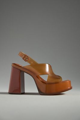 Melissa Dance Heeled Platform Jelly Sandals