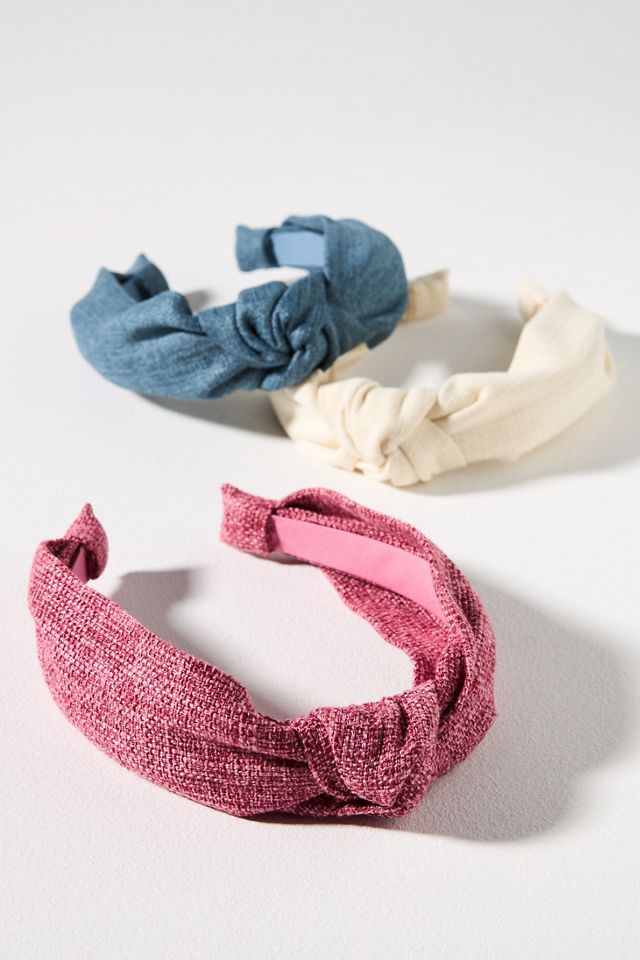 Everly Denim Knot Headband #1