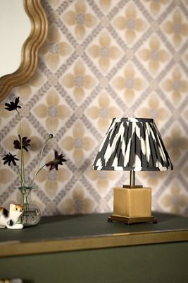 Pooky The Walter Cordless Rechargeable Metal Ruched Shade Table Lamp