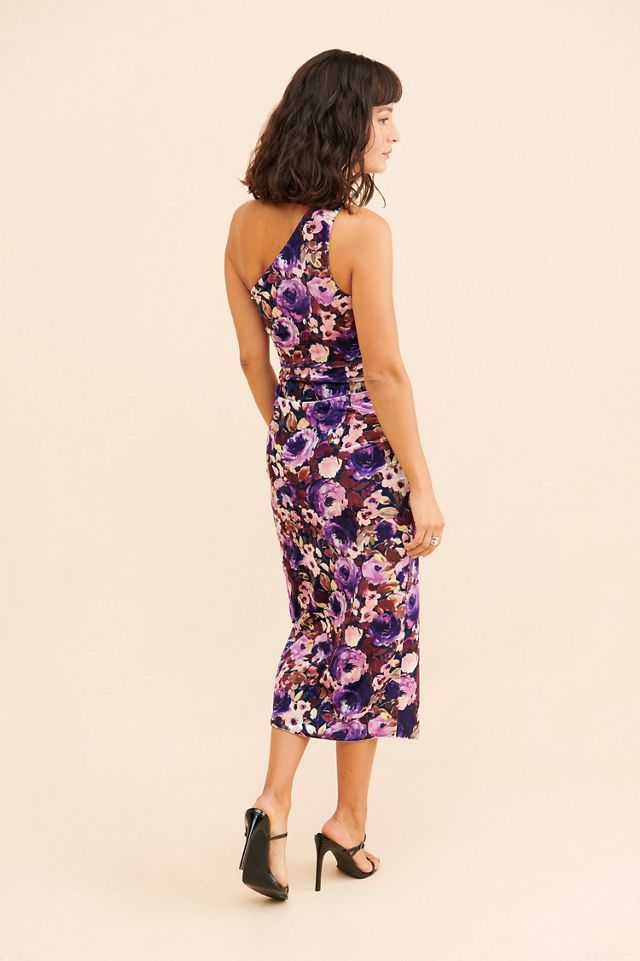 Saylor Niama Velvet Midi Dress #1