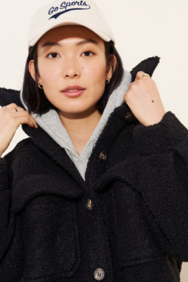 If By Sea Sherpa Oversized Shirt Jacket | Anthropologie