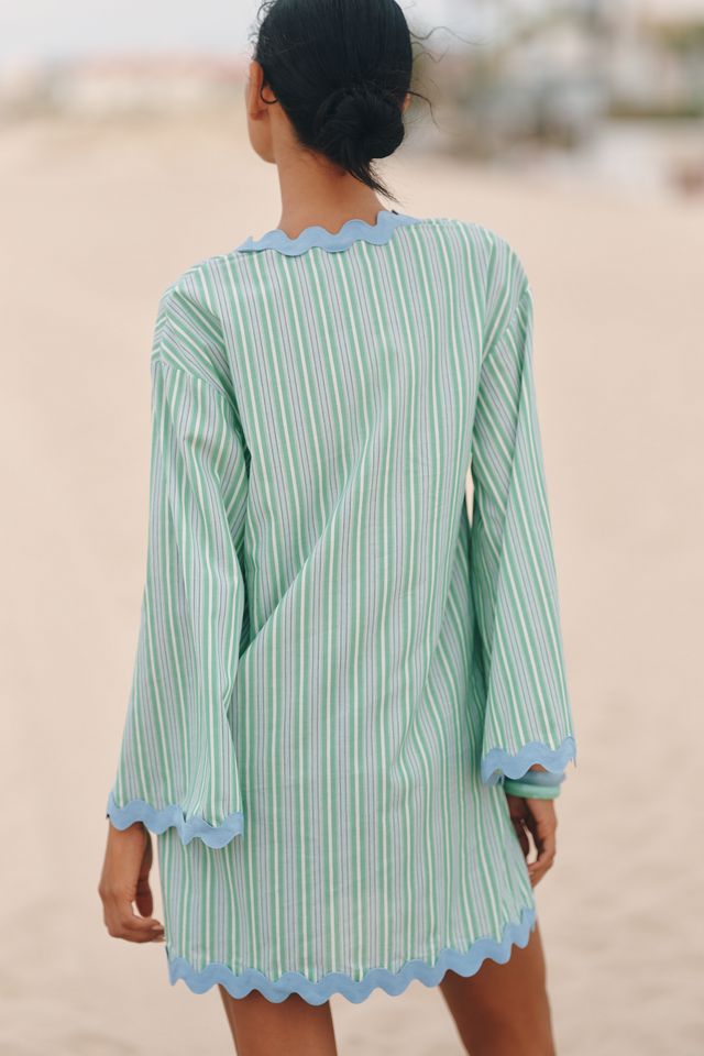 Flat White Striped Rickrack Tunic #2