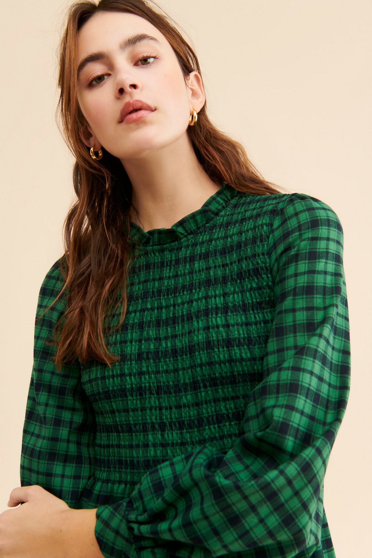 Louche Peppi-Winter Plaid Dress