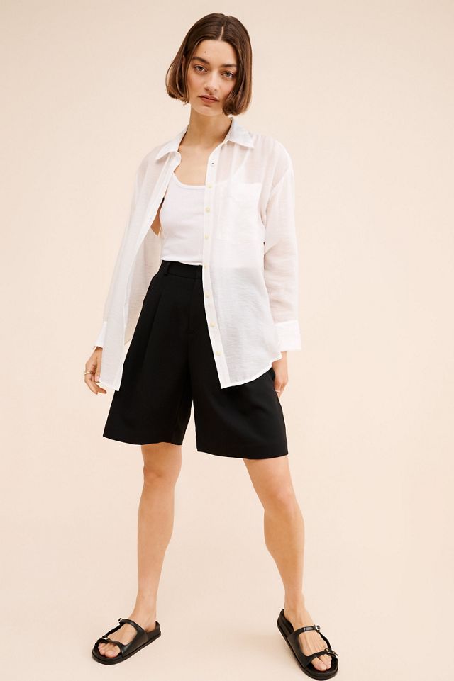 Maeve The Sheer Bennet Buttondown Shirt #1