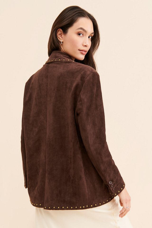 Nuuly x [BLANKNYC] Studded Vegan Suede Blazer #1