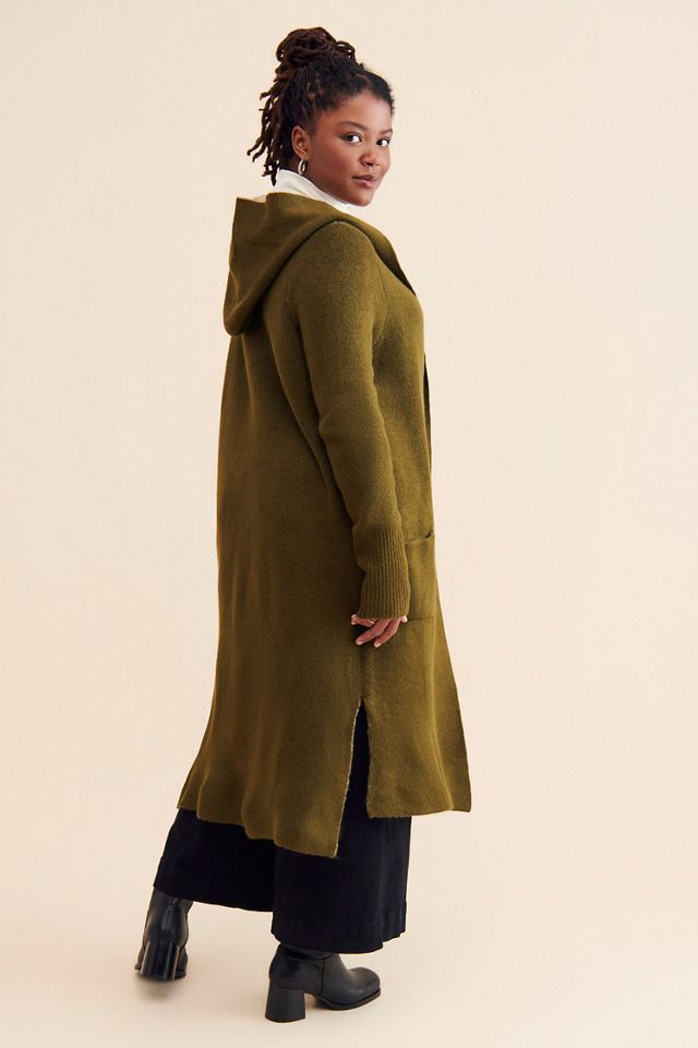 Theo & Spence Two Tone Hooded Cardigan #1