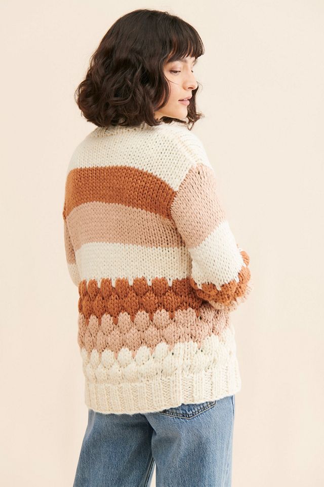 Sadie & Sage Textured Stripe Cardigan #1