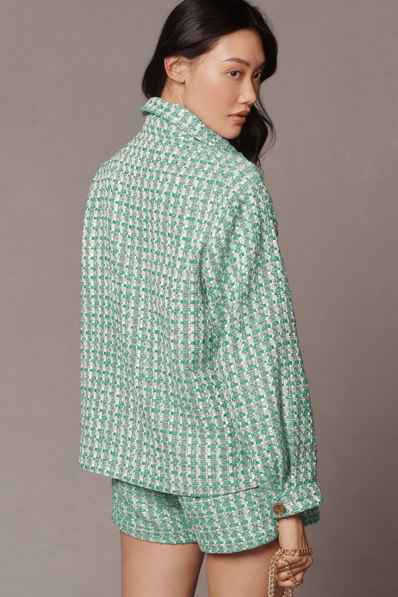 Maeve Tweed Shirt Jacket