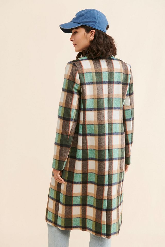 Scotch & Soda Single Breasted Plaid Coat #1