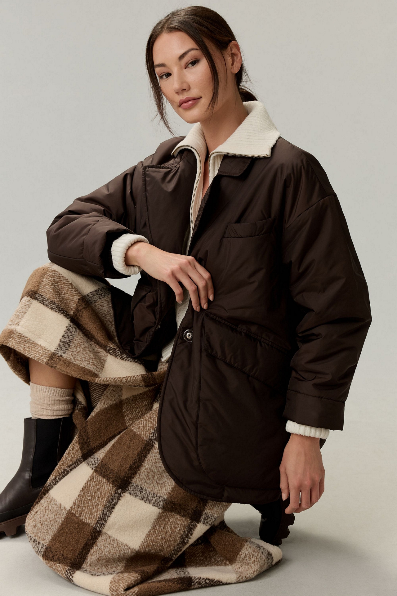 Maeve Padded Cocoon Coat
