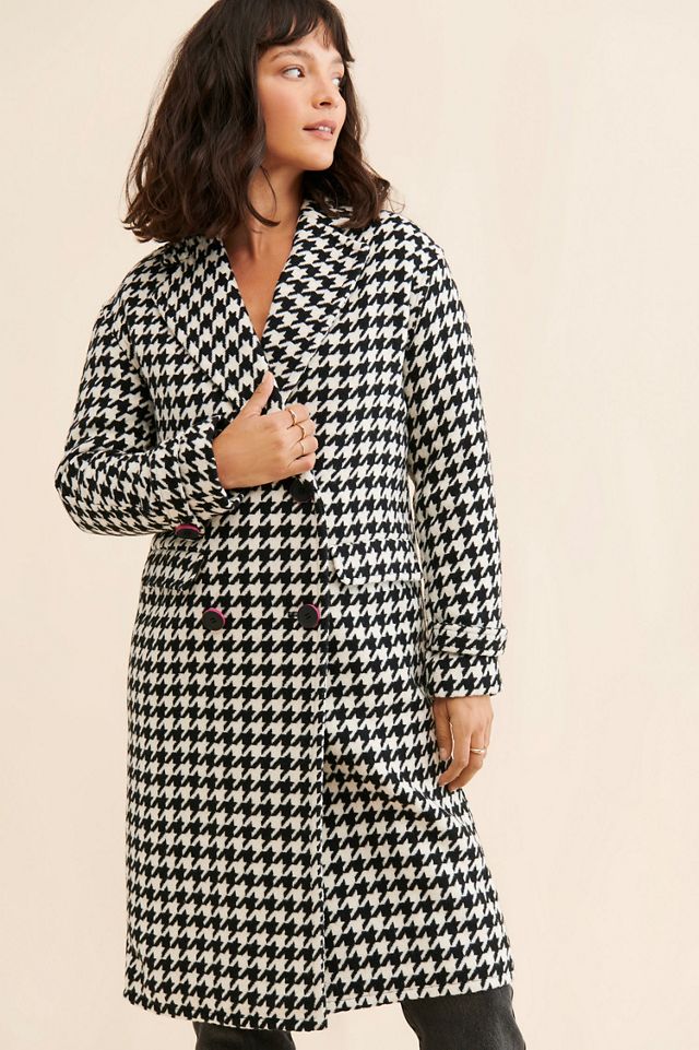 NVLT Houndstooth Double-Breasted Overcoat #3