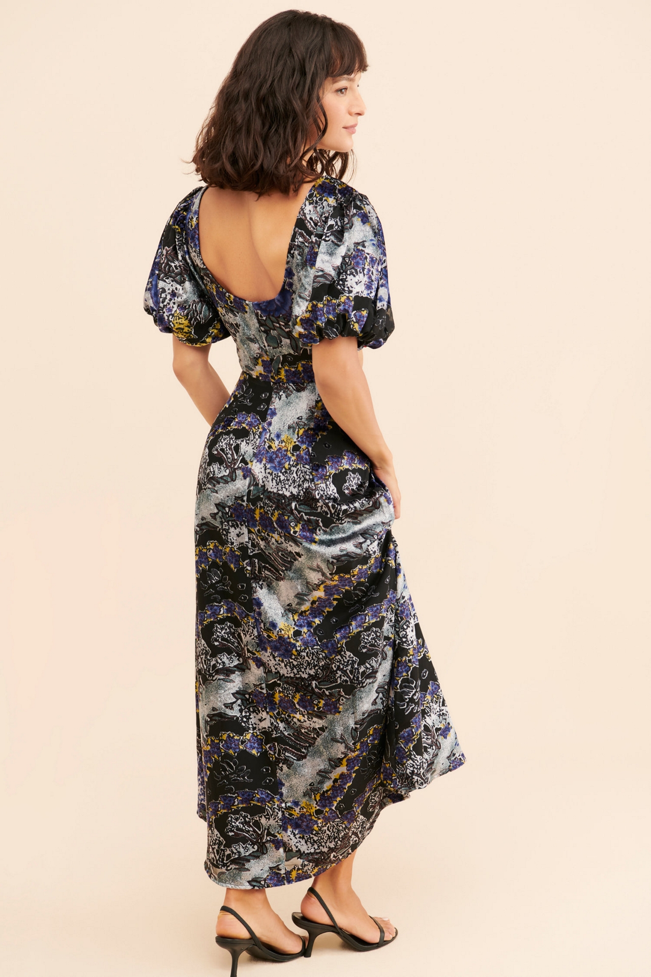 Let Me Be Burnout Velvet Cut Out Maxi Dress