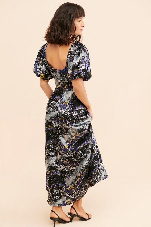Let Me Be Burnout Velvet Cut Out Maxi Dress #1