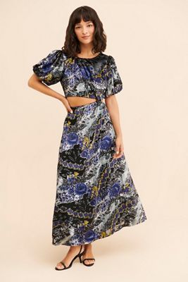 ML Monique Lhuillier Lace Puff Sleeve Mini Dress | Anthropologie