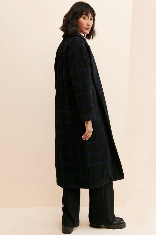 Hutch Oversized Windowpane Printed Overcoat #1