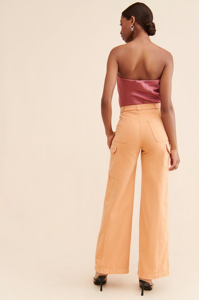 Hudson High-Rise Wide-Leg Cargo Jeans #1