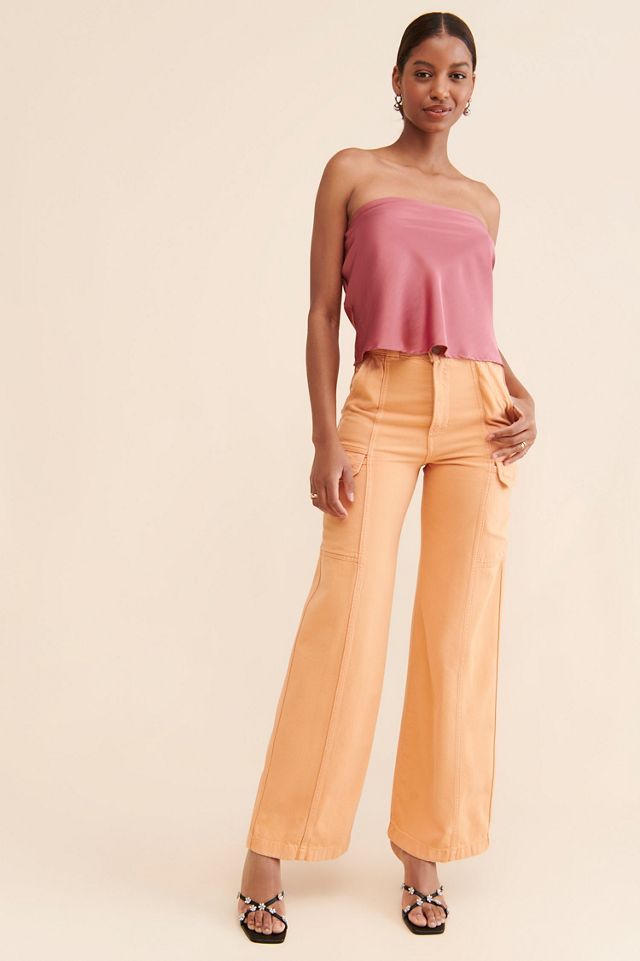 Hudson High-Rise Wide-Leg Cargo Jeans #3