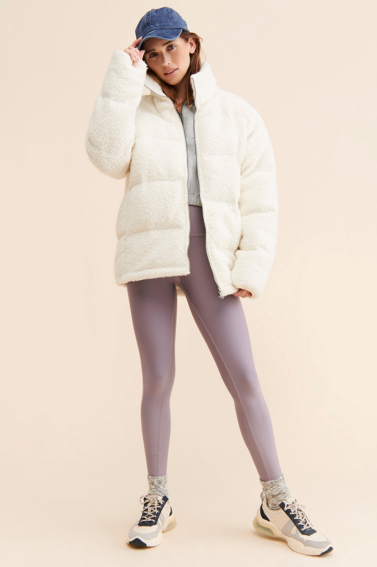 RD Style Sherpa Quilted Puffer