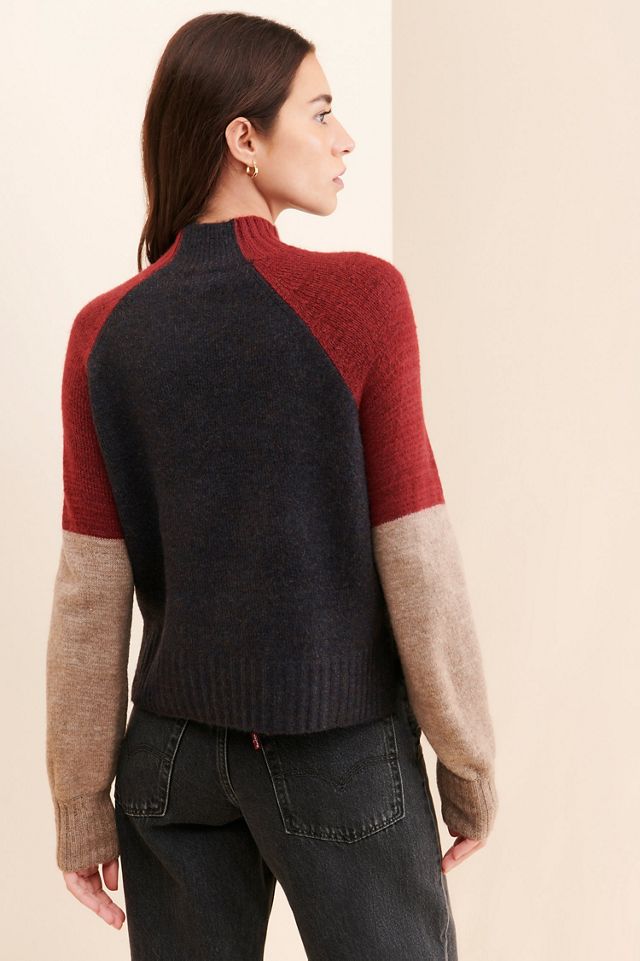 Vigoss Colorblock Mock Neck Pullover #1