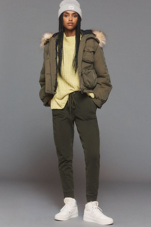 Cropped Hooded Puffer Coat #3
