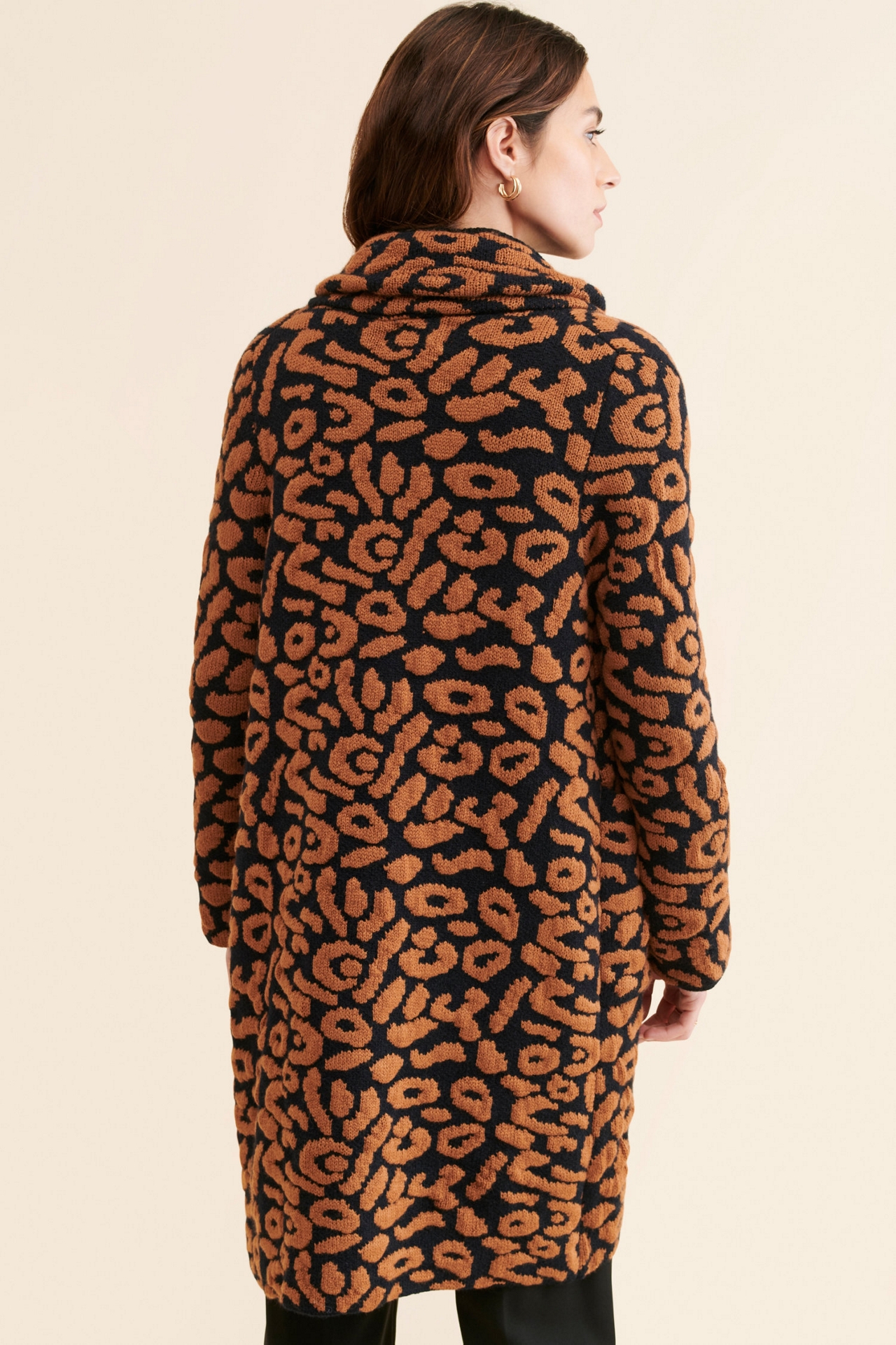 Ciebon Elara Animal Print Cardigan