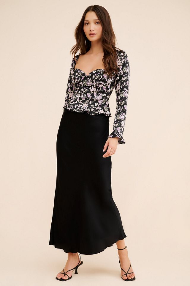ASTR the Label Floral Corset Long Sleeve Top #3
