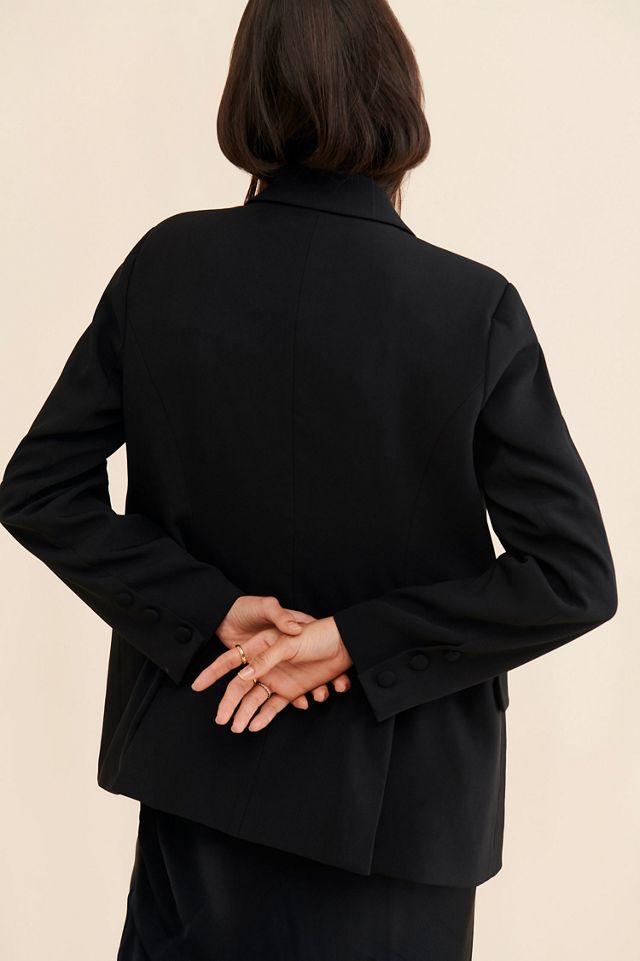 Avec Les Filles Rhinestone Tuxedo Blazer #1