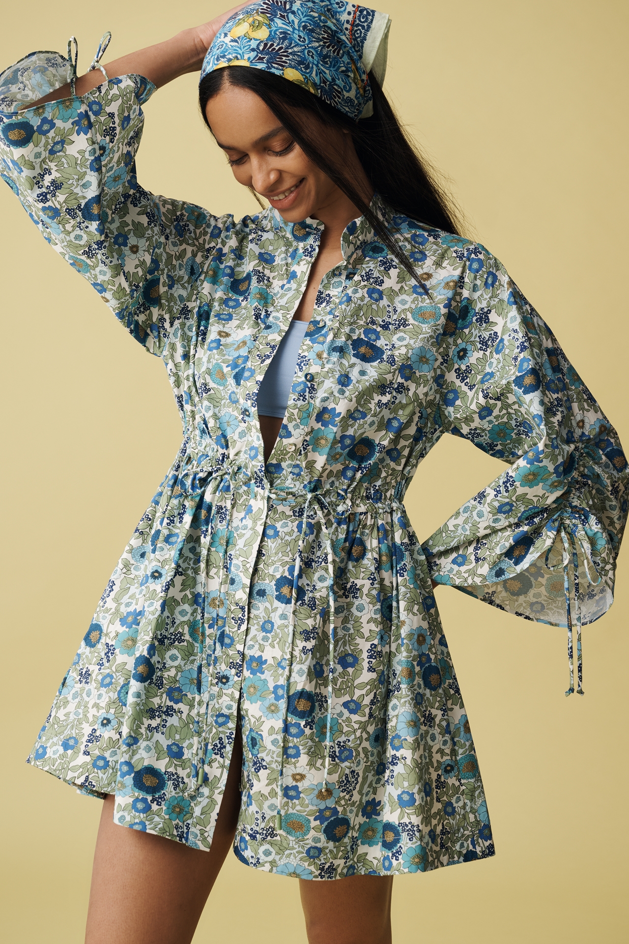Vismaya x Anthropologie Lemon Icon Scarf