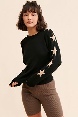 Theo & Spence Star Sleeved Sweater